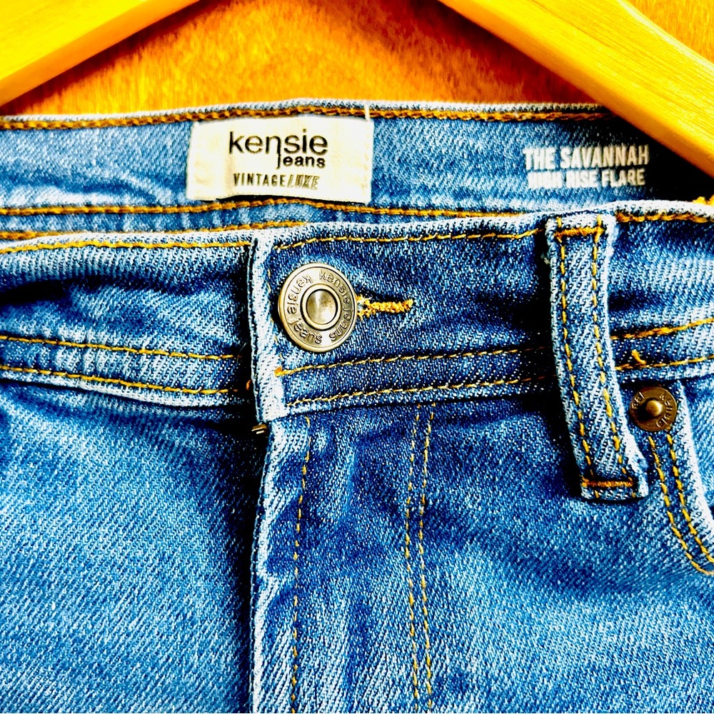 Kensie savannah super rise flare jeans